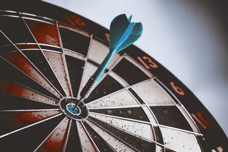 Dart in a bullseye